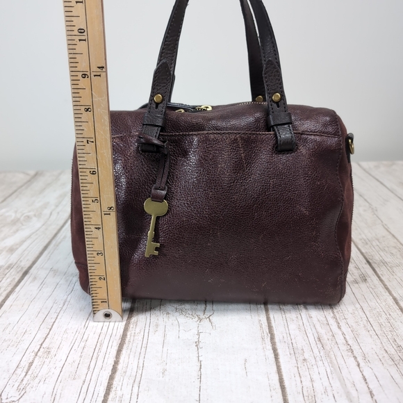 Fossil Rachel Satchel In Leather And Suede - Picture 3 of 10